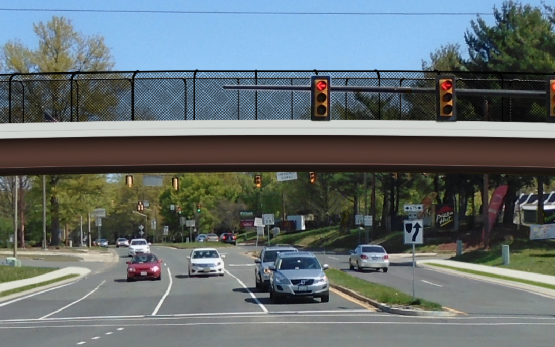 Detour in Reston for W&OD Trail Improvement Project