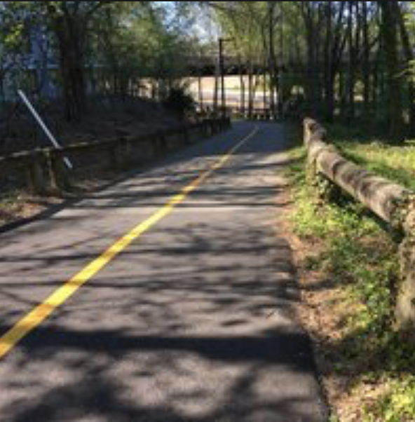 Custis Trail Detour Near Bon Air Park and I-66 Underpass