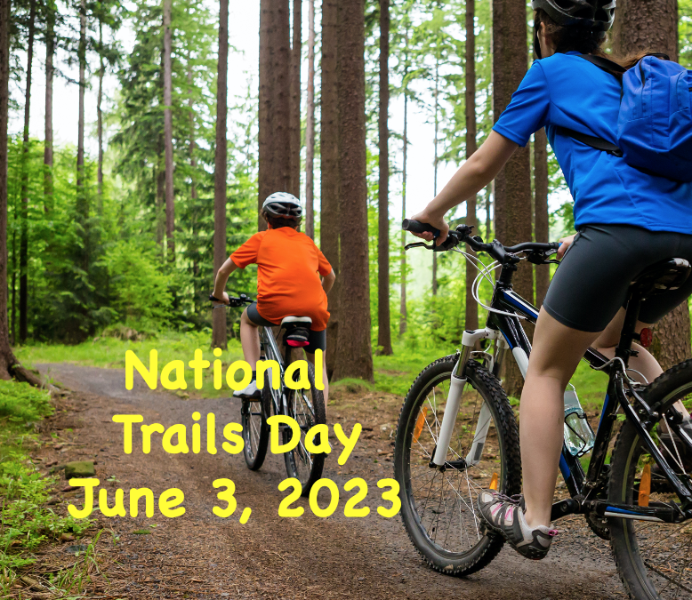 Bike and Hike on National Trails Day, Saturday, June 3