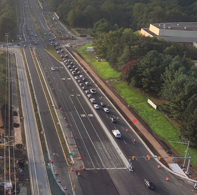New Route 7 Side Paths Open