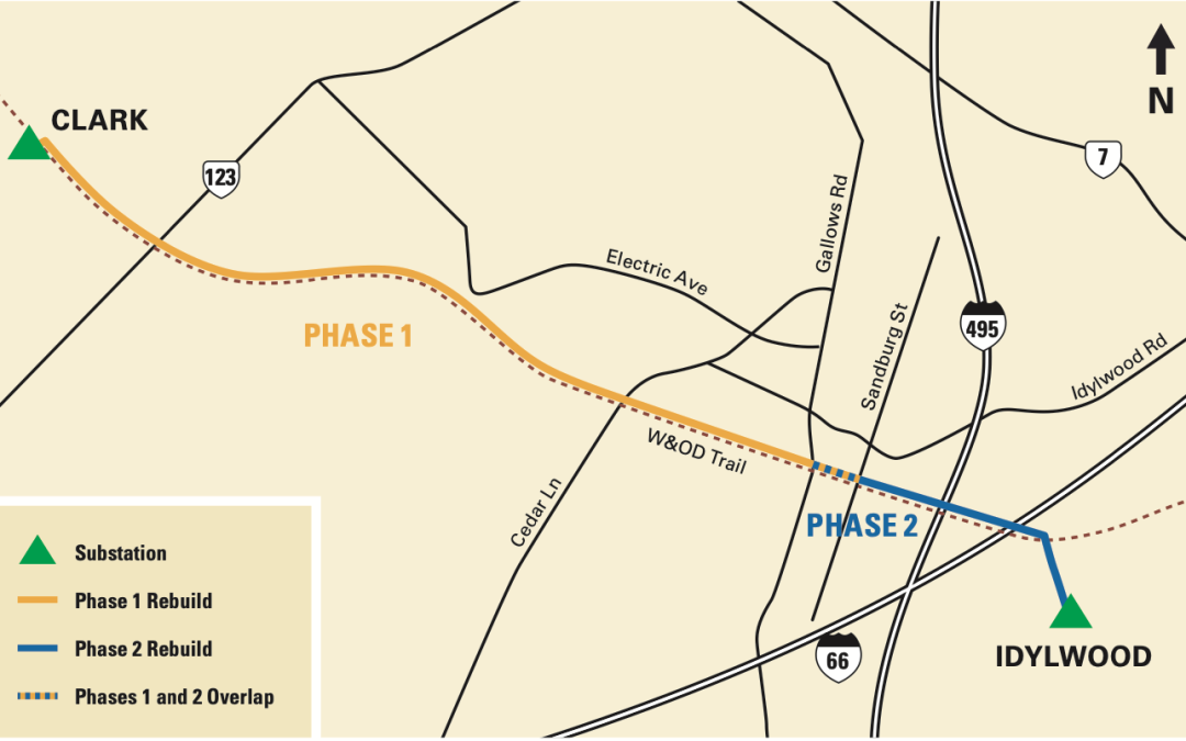 Dominion Energy Project Impacting W&OD Trail in Vienna